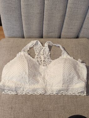 Maurices White Lace Bralette Racerback Size 1x